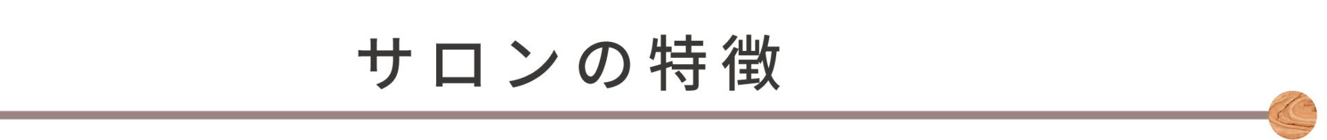 サロンの特徴