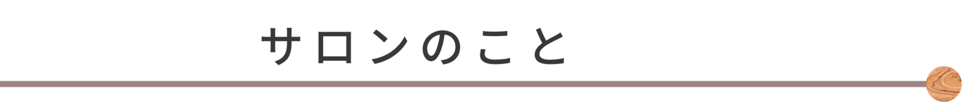 サロンのこと